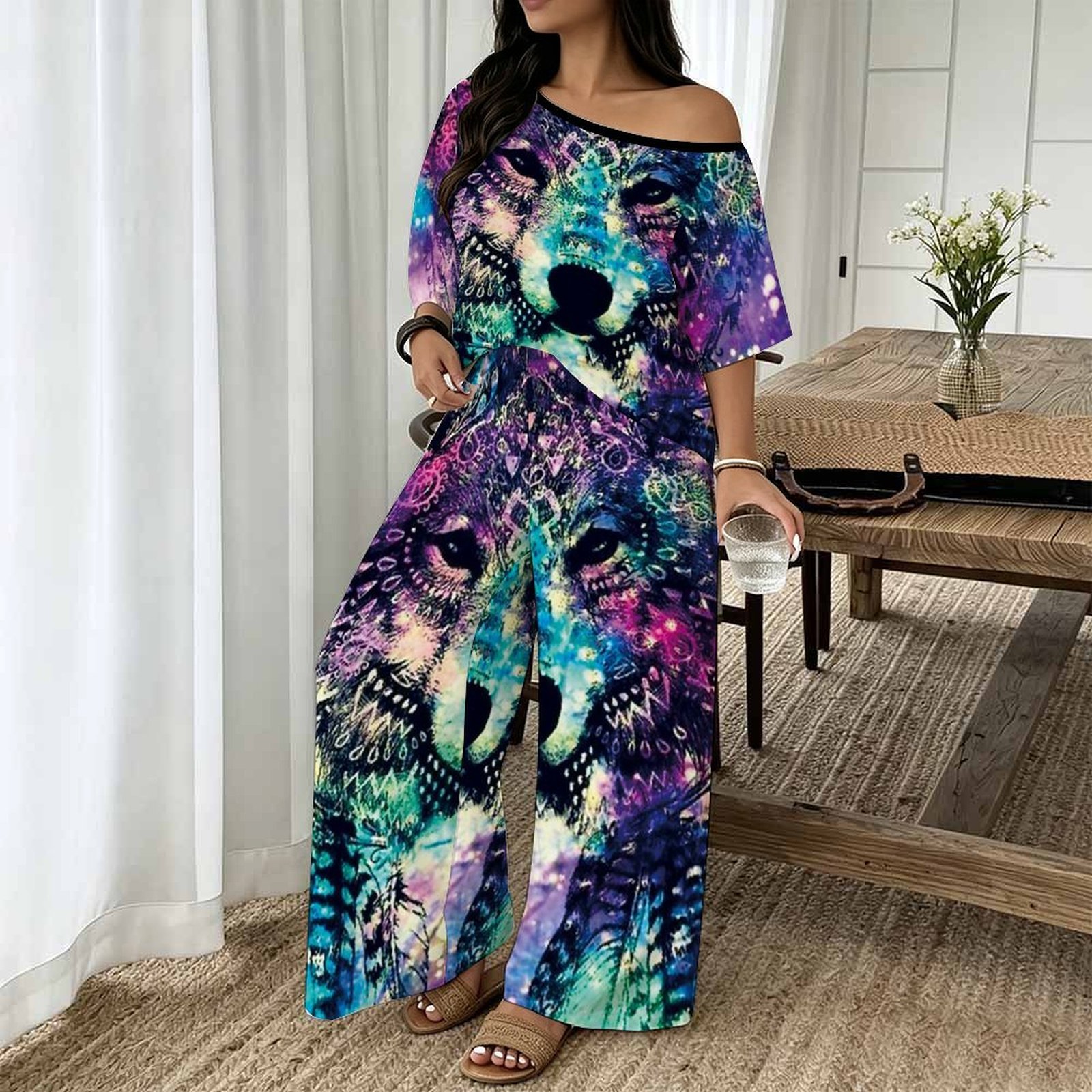 Plus Size Women Spring/summer  - đánh giá và giá Blouse Off Shoulder