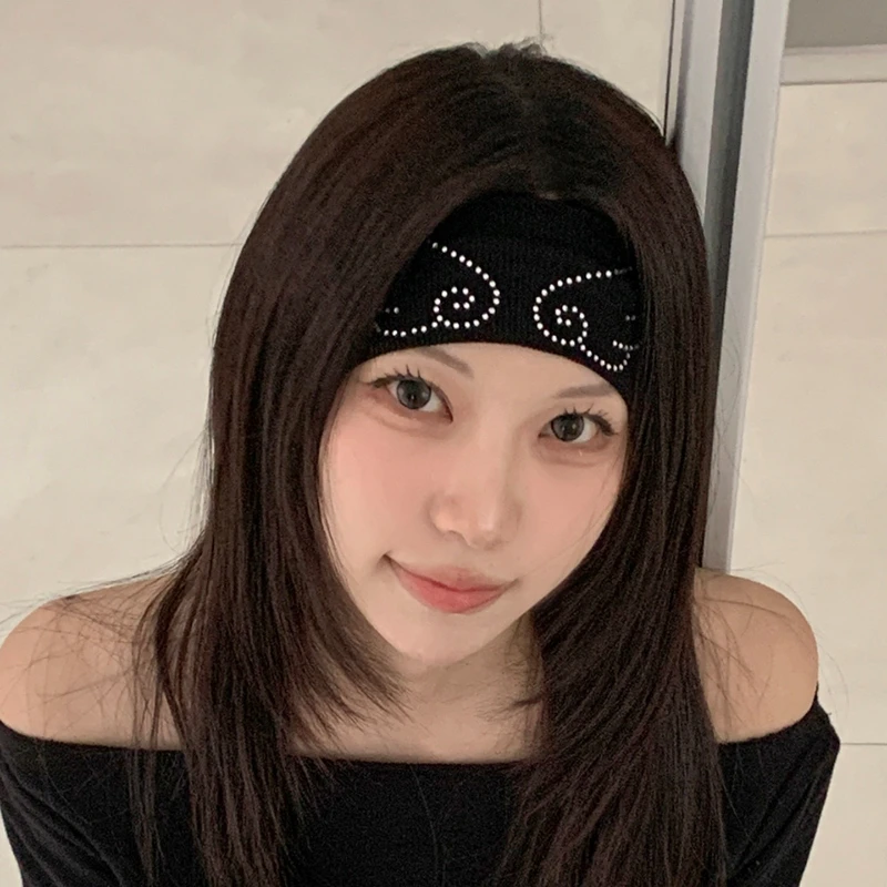 IUM Niche Spicy Girl Angel Win - đánh giá và giá Headband Summer Knit