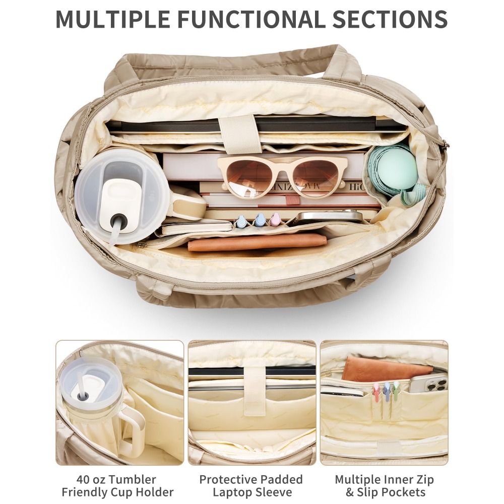 Large Capacity Puffer Tote Bag - đánh giá và giá Tote Bag Beach