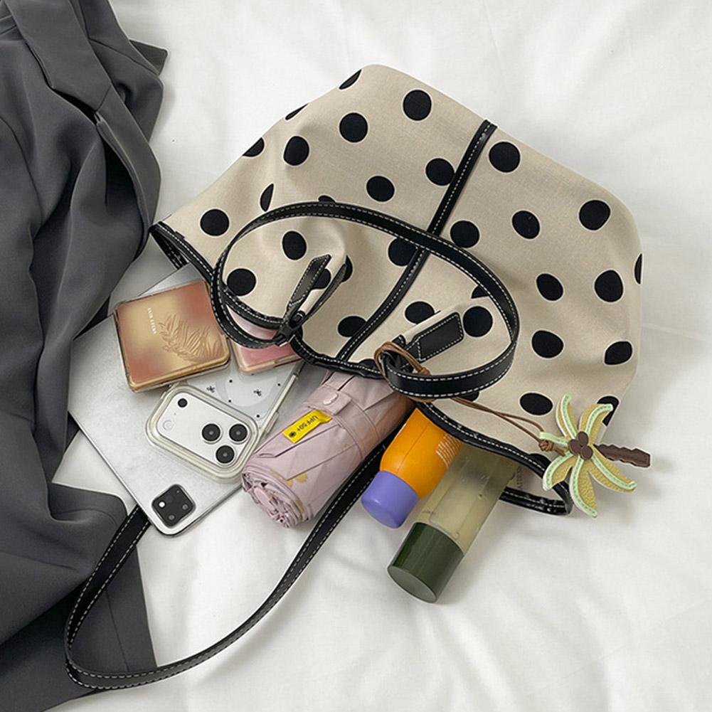Polka Dot Tote Bag for Women L - đánh giá và giá Tote Bag Beach