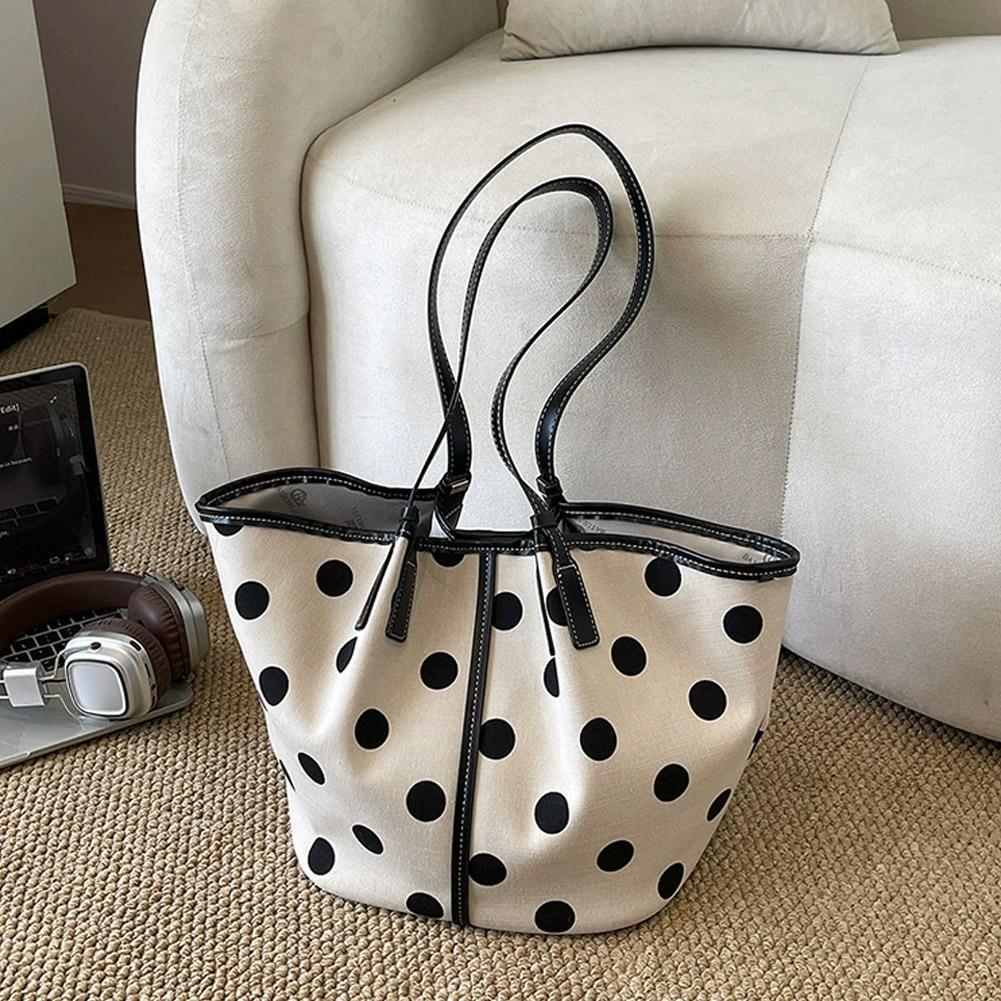 Polka Dot Tote Bag for Women L - đánh giá và giá Tote Bag Beach